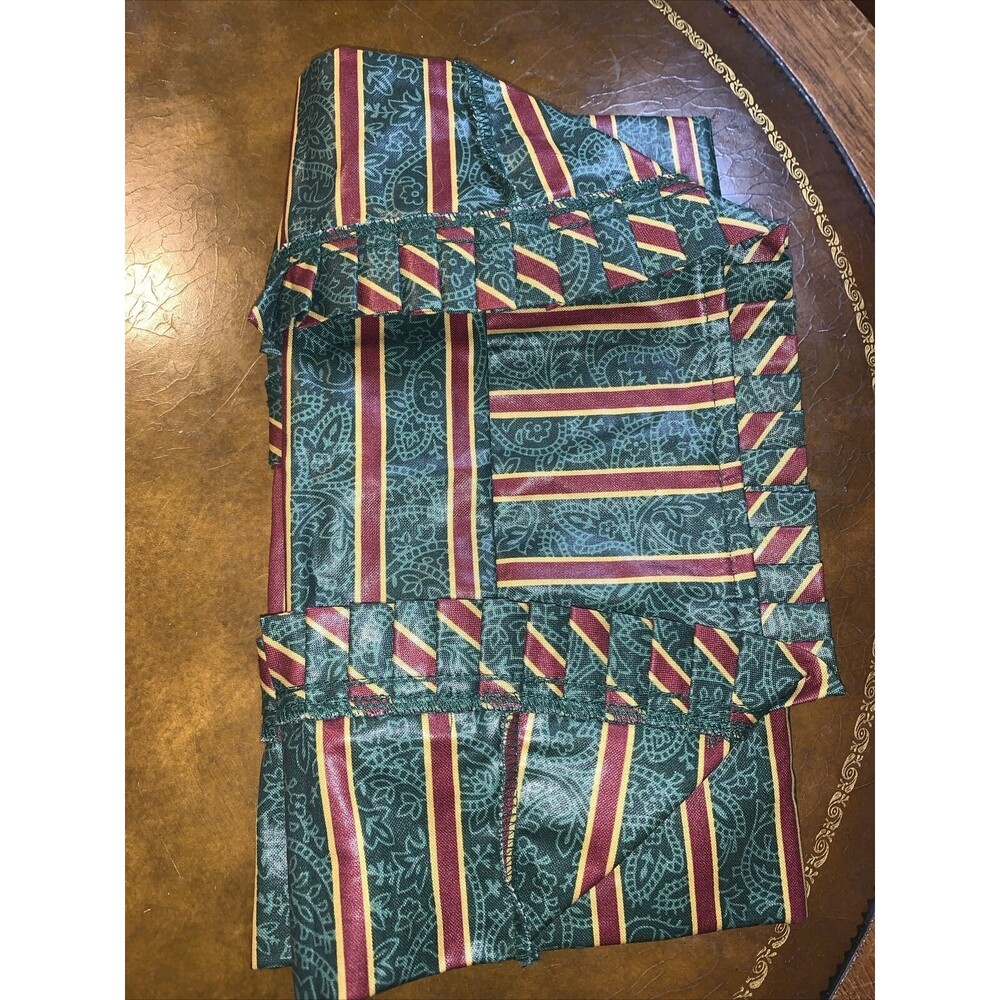 Longaberger SERVING TRAY Basket Liner #203548 - IMPERIAL STRIPE Christmas Fabric